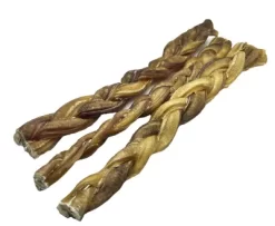 Hotspot Pets 12 In. All Natural Braided Premium Bully Stick Dog Chew Treats, 3 Ct.