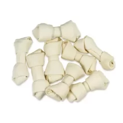 Hotspot Pets 4-5 In. All Natural White Knotted Rawhide Bone Dog Chew Treats, 12 Ct.