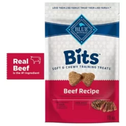Blue Buffalo BLUE Bits Natural Soft-Moist Training Dog Treats, Beef Recipe 19 Oz. Bag