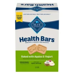 Blue Buffalo Health Bars Natural Crunchy Dog Treats Biscuits, Apple & Yogurt 56 Oz. Box