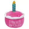FoufouBRANDS Birthday Cake Plush Dog Toy