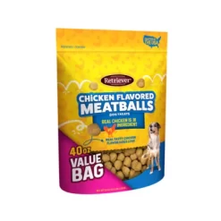 Retriever Chicken Flavor Meatball Dog Treats, 40 Oz.
