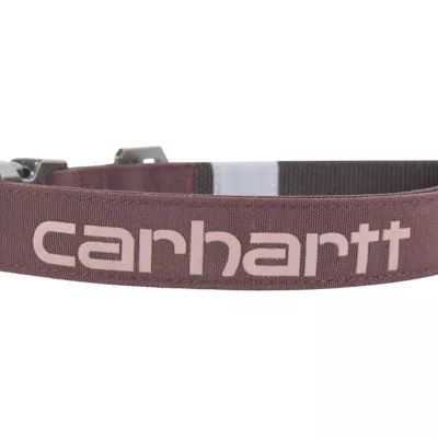 Carhartt Adjustable Nylon Duck Dog Collar, Deep Wine - Image 4