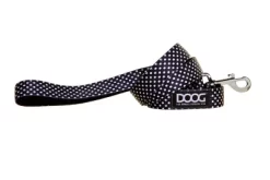 DOOG Pongo Neoprene Dog Lead, Black With White Spots Leash