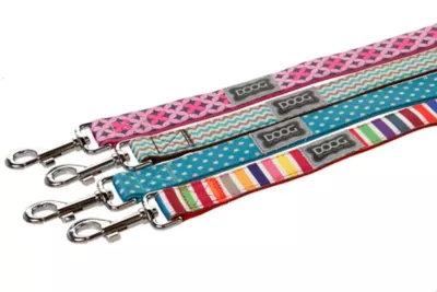 DOOG Toto Neoprene Dog Lead, Pink With Black Stars Leash - Image 5