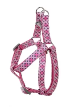 DOOG Toto Pink With Black Stars Step-In Dog Harness