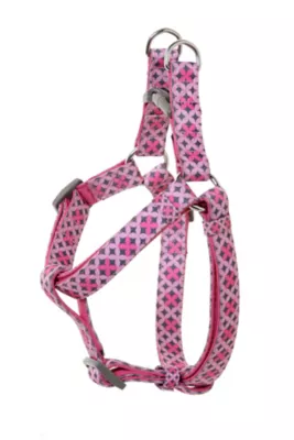 DOOG Toto Pink With Black Stars Step-In Dog Harness