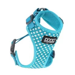 DOOG Snoopy Light Blue With White Spots Neoflex Neoprene Dog Harness