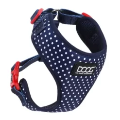 DOOG Stella Navy With White Spots Neoflex Neoprene Dog Harness