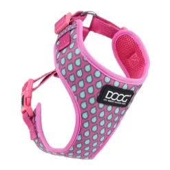 DOOG Luna Pink With Blue Tear Drops Neoflex Neoprene Dog Harness