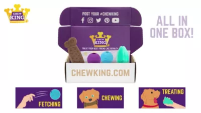 Chew King Dog Toy Box, Medium Size - Image 11