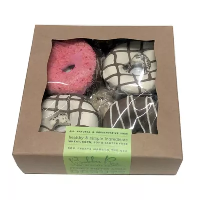 Bubba Rose Biscuit Co. Peanut Butter And Apple Flavor Box Of Dog Donuts