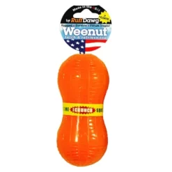 Ruff Dawg Weenut Crunch Rubber Indestructible Retrieving Dog Toy