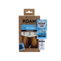 Roam Ossy Chops Single Sourced Novel Protein Ostrich Flavor Dog Chew Treats, 1.4 Oz., 2 Ct.