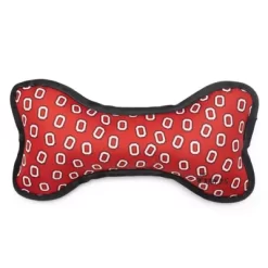 The License House Ohio State Buckeyes Dog Tough Block O Bone Dog Toy