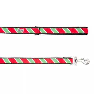 Worthy Dog Holiday Stripe Dog Leash - Image 2