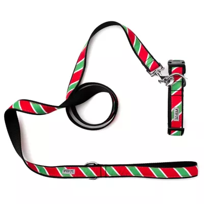 Worthy Dog Holiday Stripe Dog Leash - Image 3
