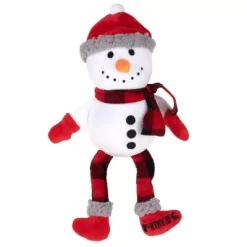 Worthy Dog Buffalo Snowman Dog Toy
