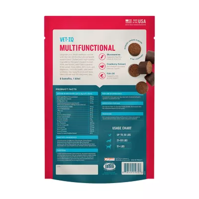 VetIQ 5-in-One Smoke Flavor Soft Chew Dog Treats, 9.5 Oz. - Image 2