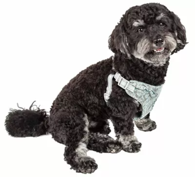 Pet Life Fidomite Mesh Reversible And Breathable Adjustable Dog Harness With Designer Bowtie