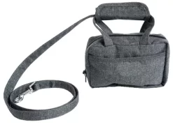 Pet Life Posh Walk Purse Dog Leash, Accessory Holder And Waste Bag Dispenser
