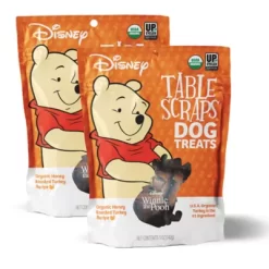 Table Scraps Disney Organic Honey Roasted Turkey Recipe Dog Treats, 5 Oz., 2-Pack