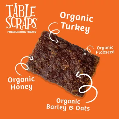Table Scraps Disney Organic Honey Roasted Turkey Recipe Dog Treats, 5 Oz., 3-Pack - Image 4