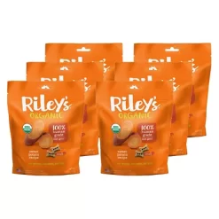 Riley's Organics Sweet Potato Small Bone Dog Treats, 5 Oz., 6-Pack