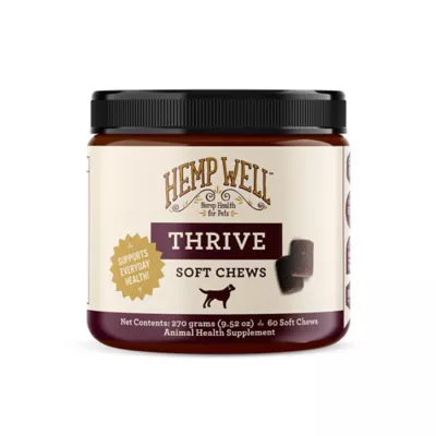 Hemp Well Thrive Soft Chew Skin And Coat Supplement For Dogs, 0.706 Lb., 60 Ct.