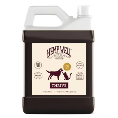 Hemp Well Thrive Oil Skin And Coat Supplement For Dogs And Cats, 1 Gal.