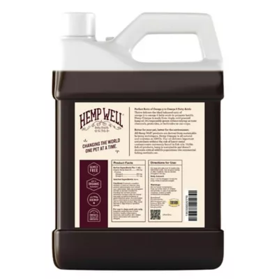Hemp Well Thrive Oil Skin And Coat Supplement For Dogs And Cats, 1 Gal. - Image 3
