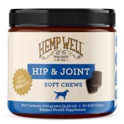 Hemp Well Soft Chew Hip And Joint Supplement For Dogs, 0.706 Lb., 60 Ct.