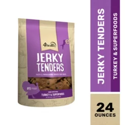 4health Turkey Flavor Jerky Tenders Dog Treats, 24 Oz.