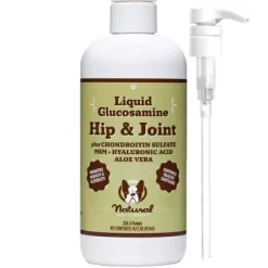 Natural Dog Company Liquid Glucosamine Hip & Joint Oil For Dogs, 16 Oz.