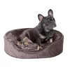 FurHaven Plush And Velvet Orthopedic Oval Dog Bed