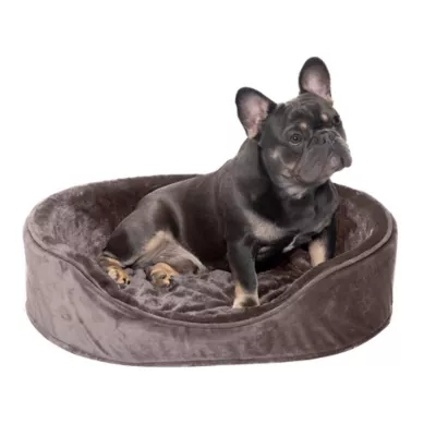 FurHaven Plush And Velvet Orthopedic Oval Dog Bed