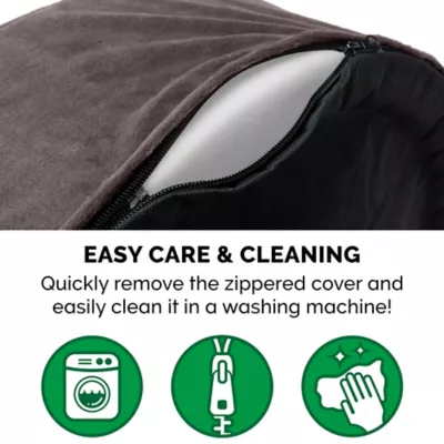 FurHaven Plush And Velvet Orthopedic Oval Dog Bed - Image 4