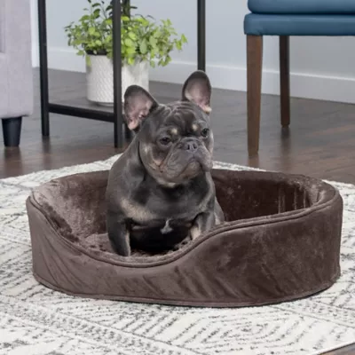 FurHaven Plush And Velvet Orthopedic Oval Dog Bed - Image 7