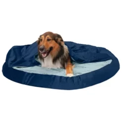 FurHaven Snuggery Burrow Microvelvet Memory Foam Dog Bed