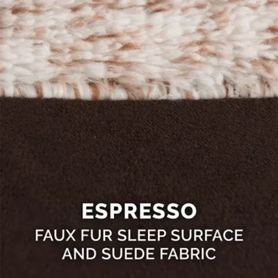 FurHaven 2-Tone Fur And Suede Orthopedic Sofa Dog Bed - Image 10