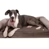 FurHaven Faux Fur & Velvet Memory Top Sofa Dog Bed