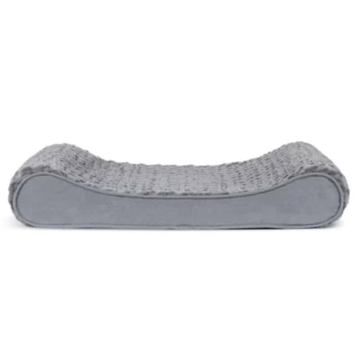 FurHaven Ultra Plush And Suede Luxe Lounger Cooling Gel Foam Dog Bed - Image 2