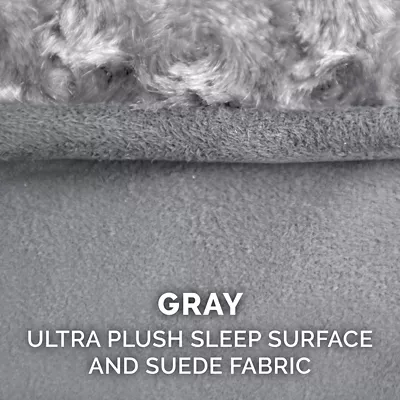 FurHaven Ultra Plush And Suede Luxe Lounger Cooling Gel Foam Dog Bed - Image 8