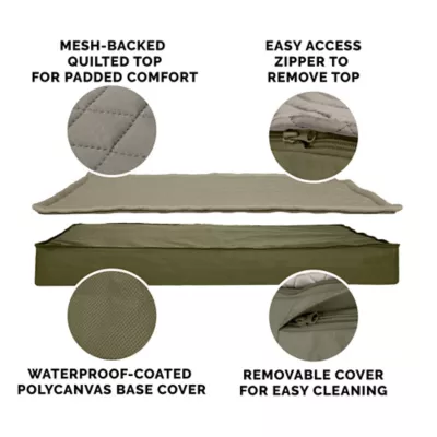 FurHaven Quilted Top Convertible Indoor/Outdoor Deluxe Orthopedic Dog Bed - Image 3