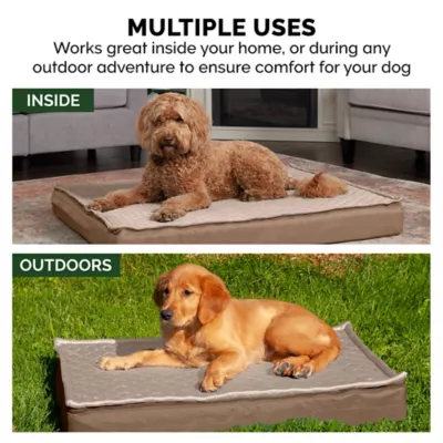 FurHaven Quilted Top Convertible Indoor/Outdoor Deluxe Cooling Gel Foam Dog Bed - Image 7