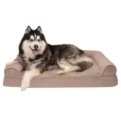FurHaven Plush And Suede Memory Foam Sofa Pet Bed