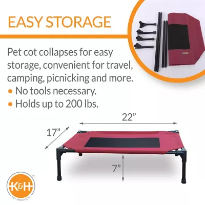 K&H Pet Products Original Pet Cot Elevated Pet Bed - Image 2