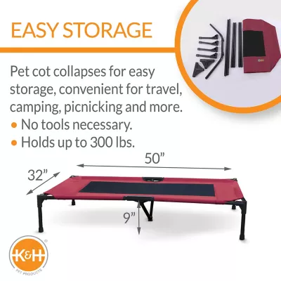 K&H Pet Products Original Pet Cot Elevated Pet Bed - Image 7