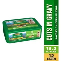 Retriever Adult Savory Chicken Flavor Cuts In Gravy Wet Dog Food, 13.2 Oz., Pack Of 12 Cans
