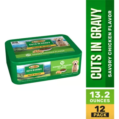 Retriever Adult Savory Chicken Flavor Cuts In Gravy Wet Dog Food, 13.2 Oz., Pack Of 12 Cans